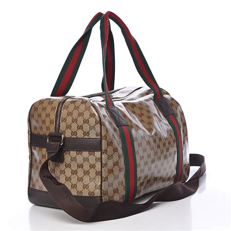 gucci large duffle bag with web|Gucci duffle bag vintage.